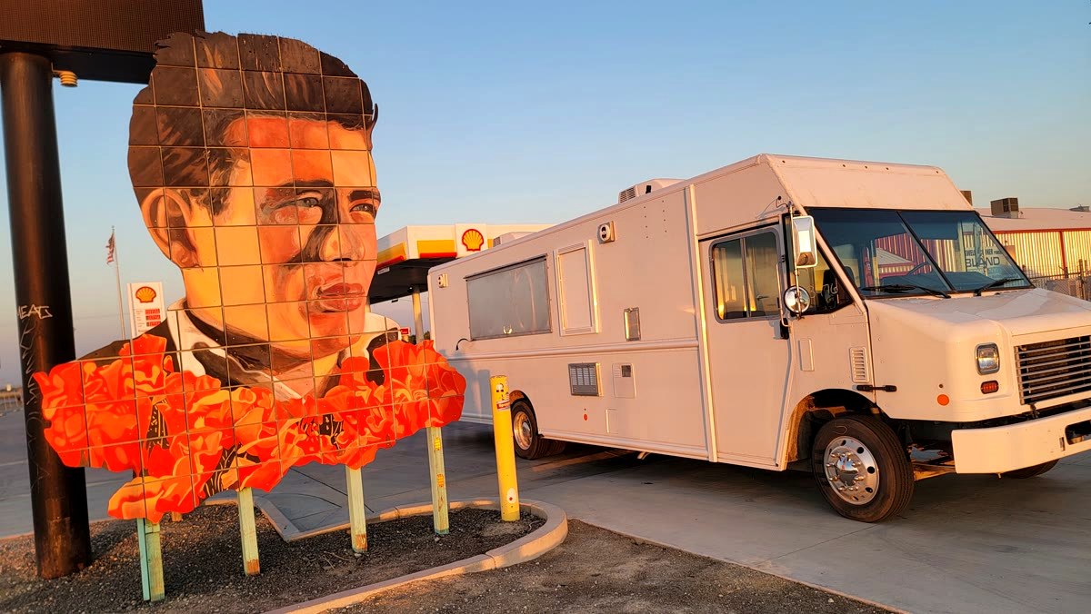 Finished HWYCAFE food truck on the road